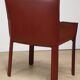 Vintage De Couro leather upholstered armchair, 1980s
