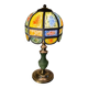 Brutalist lamp with shade attributed to Philip Delfinger Mexico glass and metal 1960