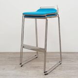Meet Chair high stool from Sedus in blue fabric