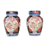 Pair of Japanese antique imari vases