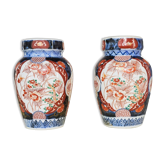 Paire de vases imari antiquité japonaise