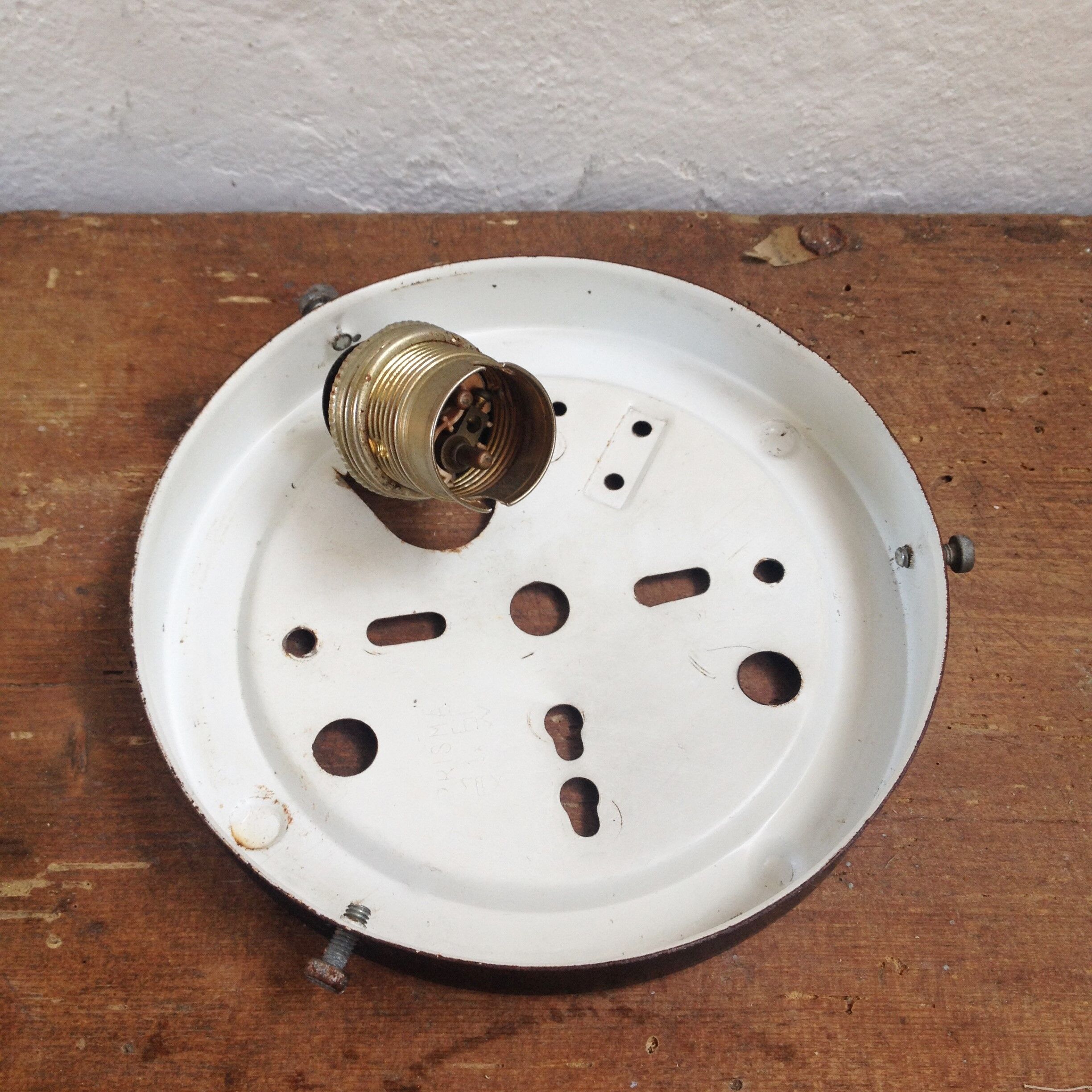 Chiseled glass ceiling lamp 1970