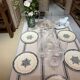 Flat plates Jules Vieillard Bordeaux in ironstone