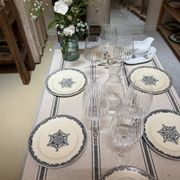 Flat plates Jules Vieillard Bordeaux in ironstone