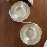 Empty dish pocket in silver metal made in italy