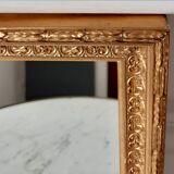Miroir doré en bois et stuc ancien 24x30cm