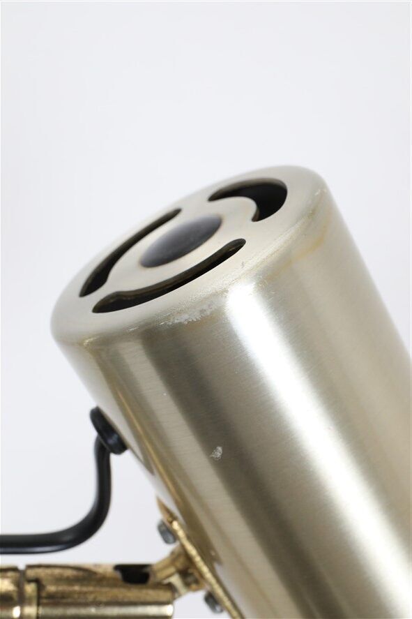 Lyskær Belysning double spot floor lamp / reading lamp / brass / 1970s / Danish modern design