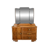 Walnut Veneer Hairdresser, Art Deco - 1930