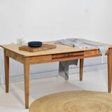 Vintage farmhouse table, oak legs