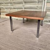 Rosewood and chrome feet coffee table
