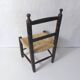 old wooden straw chair for children