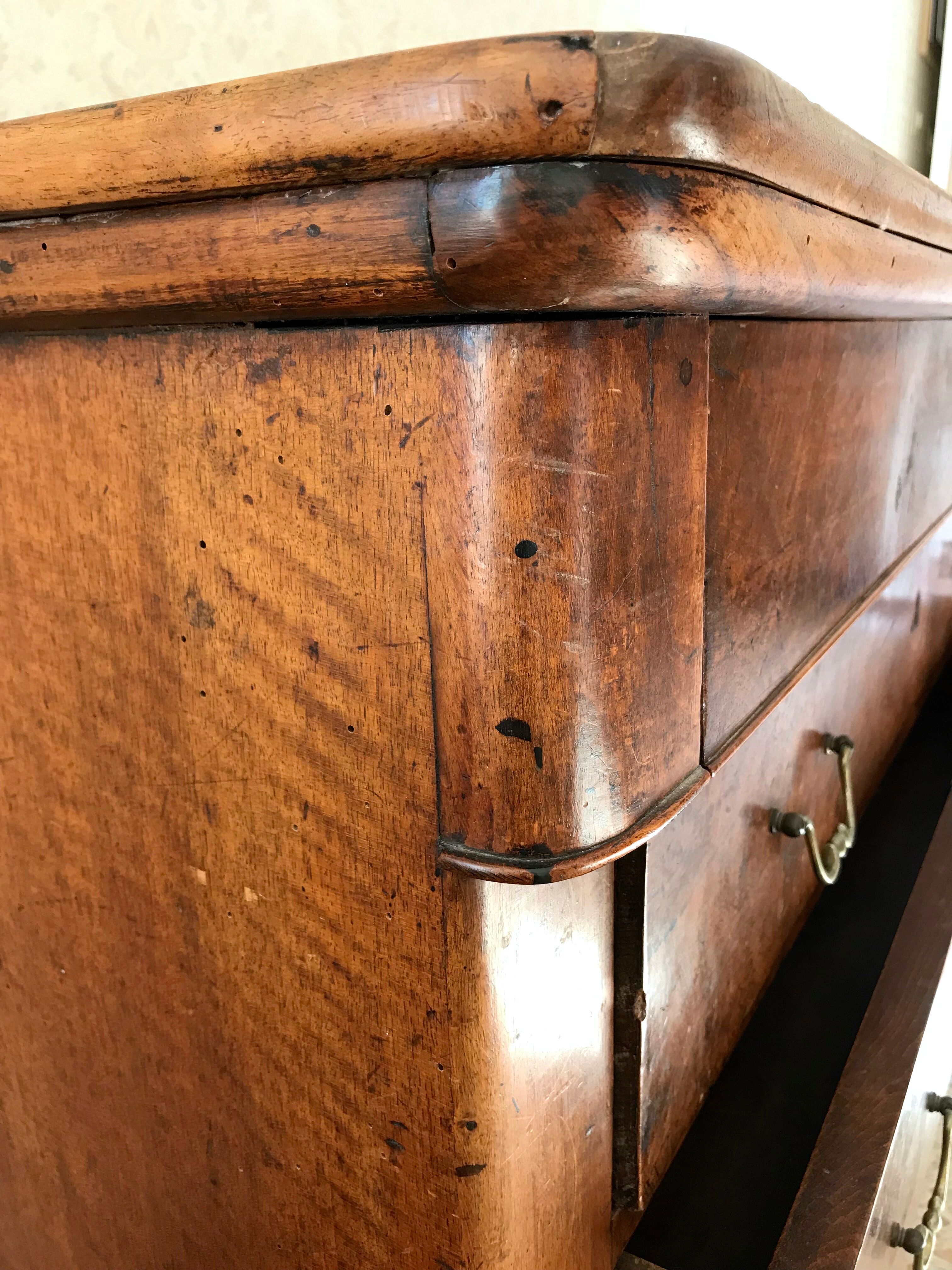 Old country chest of drawers nineteenth century