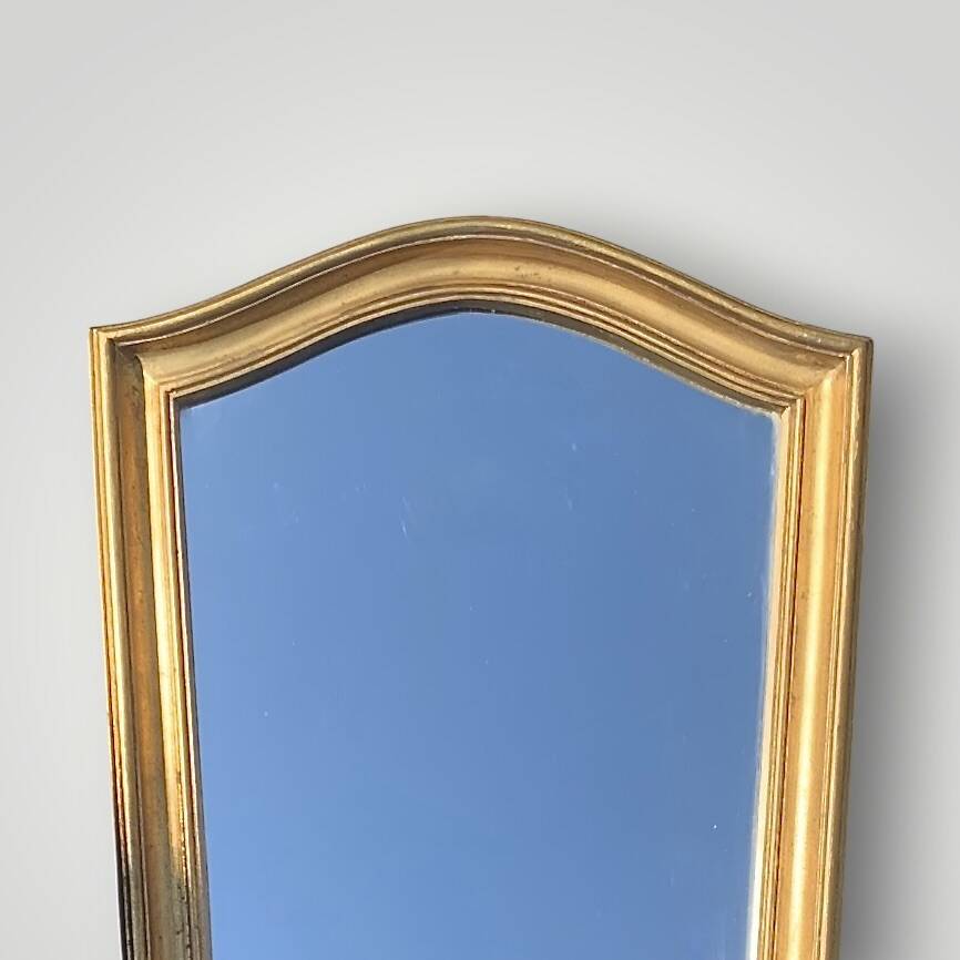 Large antique wall mirror in gilded resin – Louis XV style – 1960s