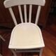 Paire de chaises bistrot peintes en blanc Luterna