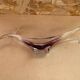 Old Empty Pocket Crystal Cup Purple & Transparent Vintage #B086