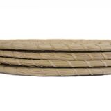 Table set or underside made of natural fiber