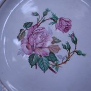 6 floral half porcelain dinner plates KIFO Amandinoise