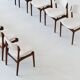 Erik Buch OD 49 set of ten dining chairs rosewood O.D. Mobler Denmark 1960