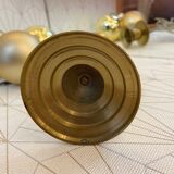 Lot 2 golden candle holders