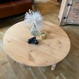 Table basse bois massif brut
