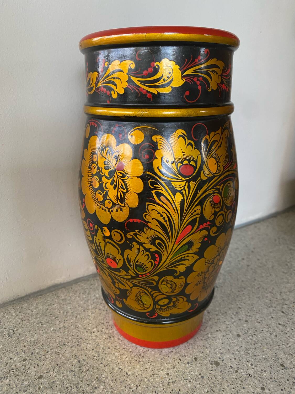 Hand painted vase
