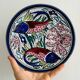 Colorful ceramic plates.