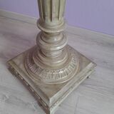 Louis XVI style column in lacquered wood