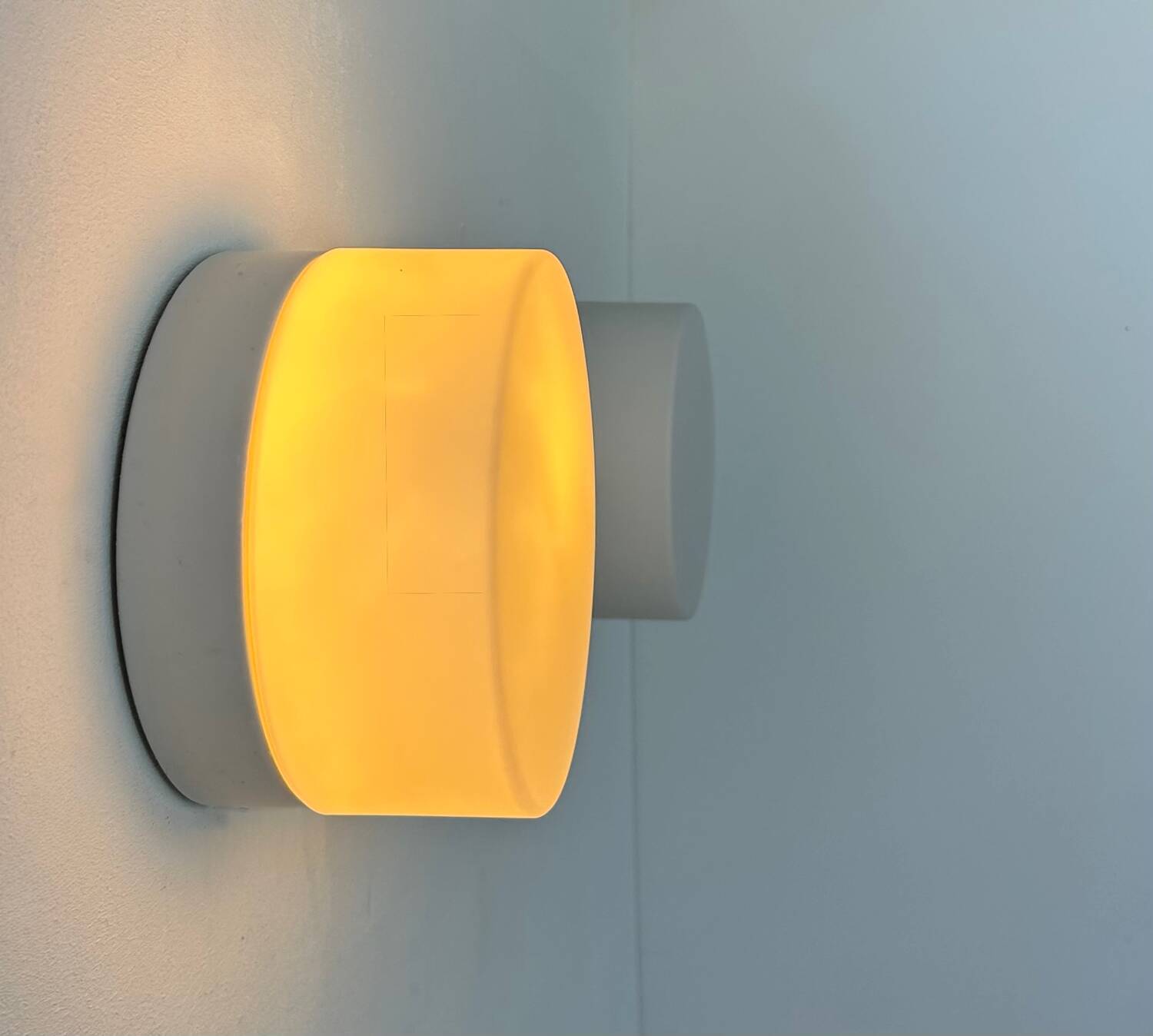 Pair of vintage porcelain and opaline wall lights, France 1970