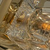 Crystal and brass wall sconce Small by Peill & Putzler, Germany 1970s