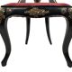 High-backed chair in wood and burgundy boiled cardboard, Napoleon III