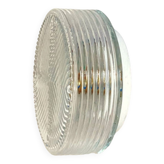 Round ceiling light wall light in minimalist glass 1970 1980 seventies eighties LAMP-7129