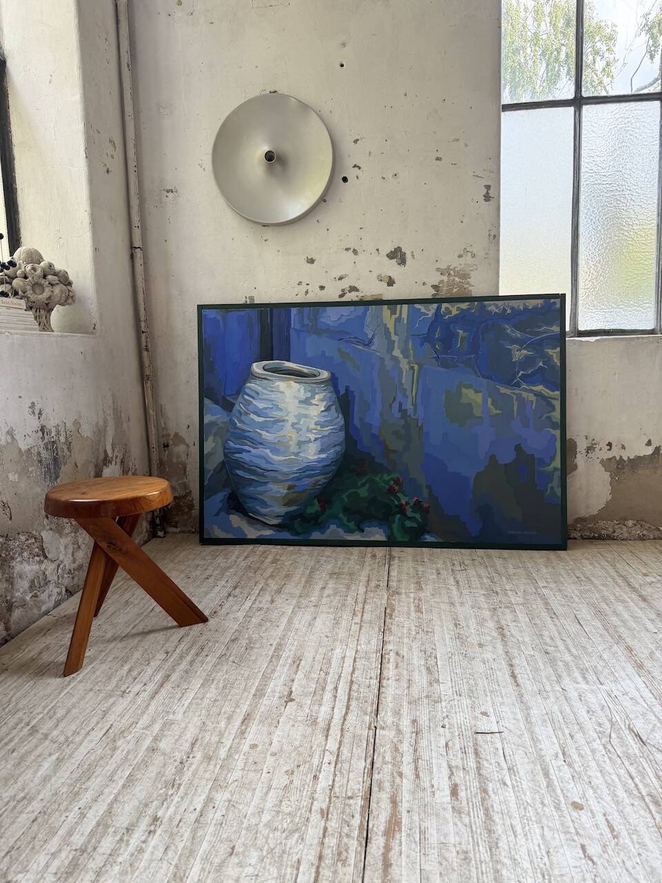 Saunière Audouze XL blue jar painting