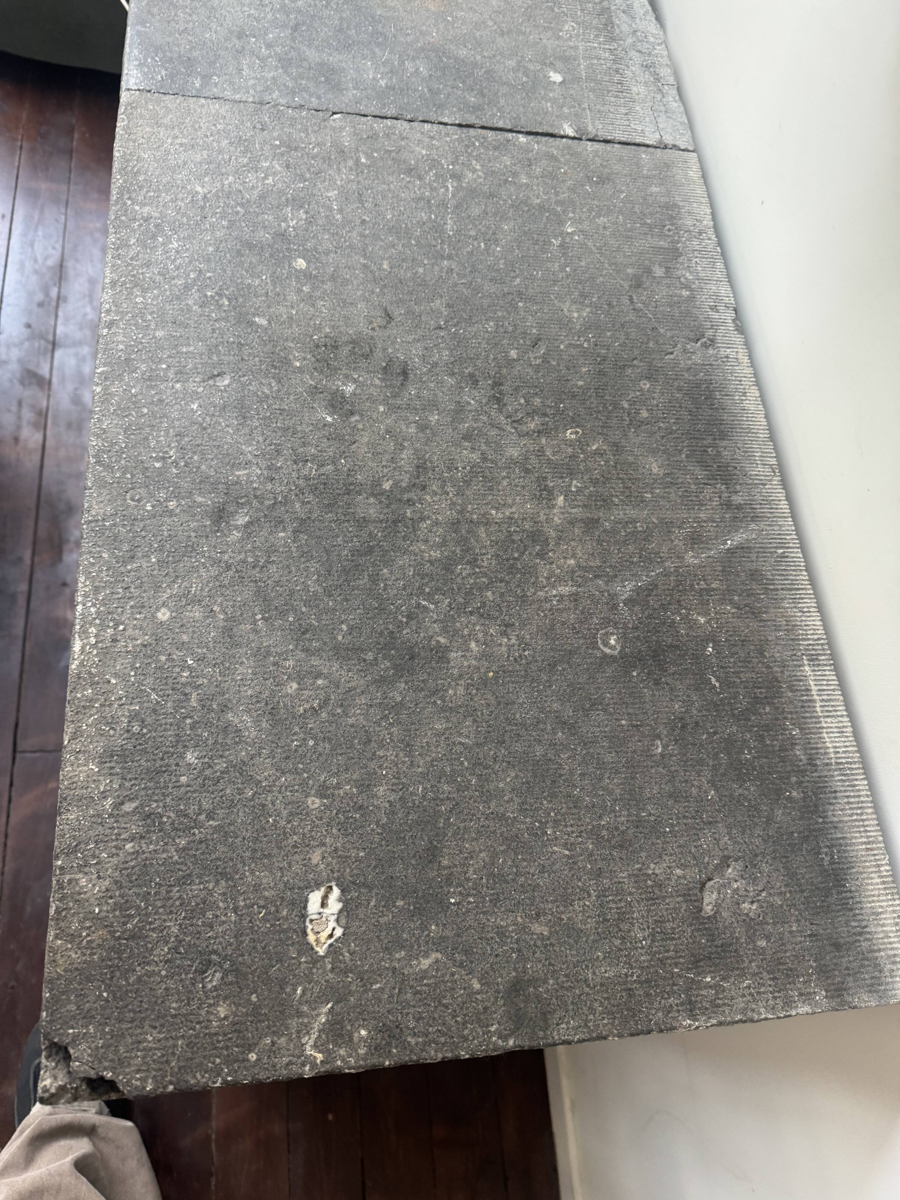 Antique fishmonger’s furniture – Solid stone top – Nearly century-old piece