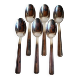 6 Silver-Plated Metal Table Spoons by DAM