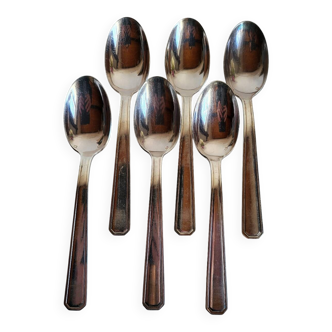 6 Silver-Plated Metal Table Spoons by DAM