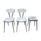 Set of 2 formica chairs type marble + 1 stool
