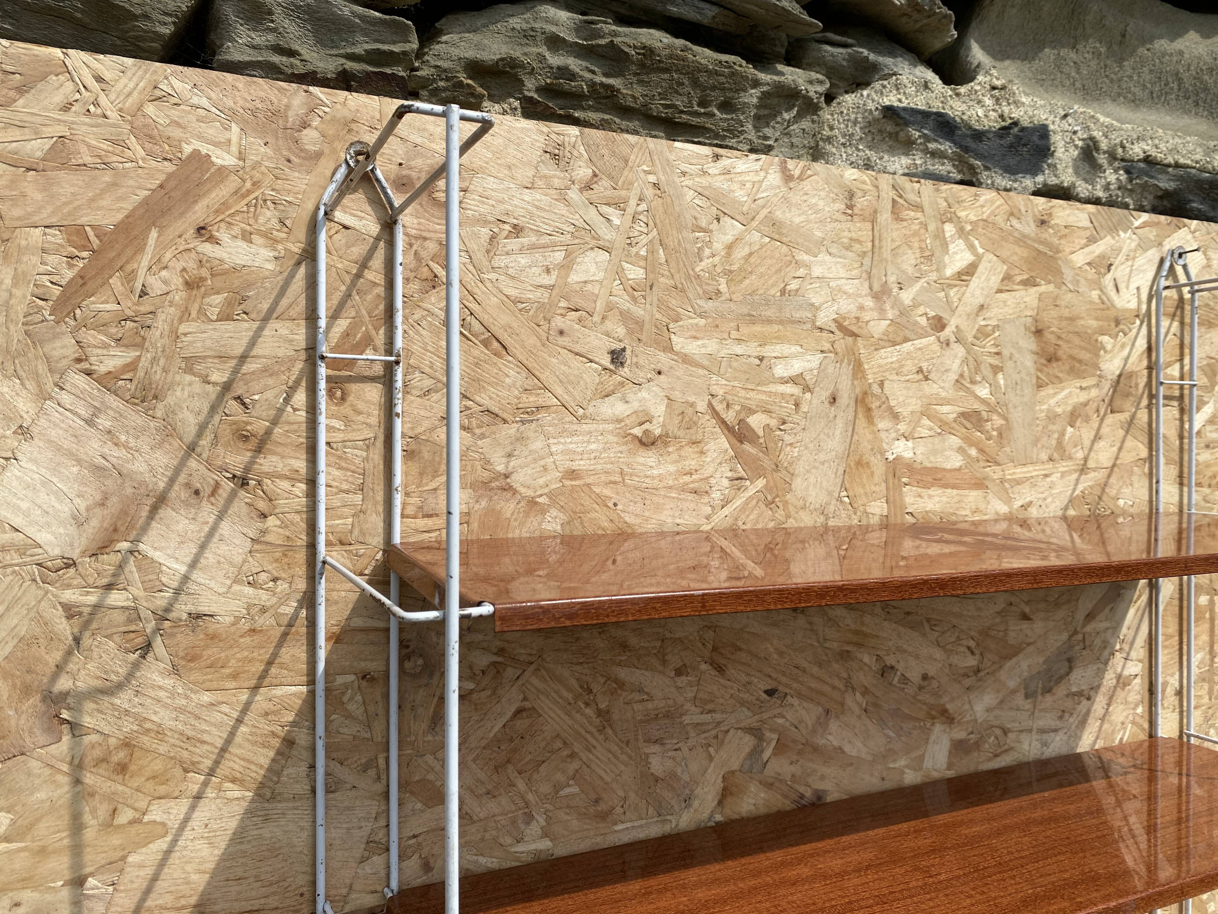 Metal wall shelf