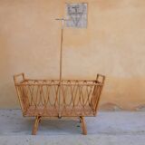 Vintage cradle rattan
