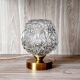 Vintage chiseled glass lamp