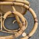 Rattan and cane rocking chair