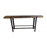 Iron and wood console