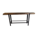 Console en fer et bois