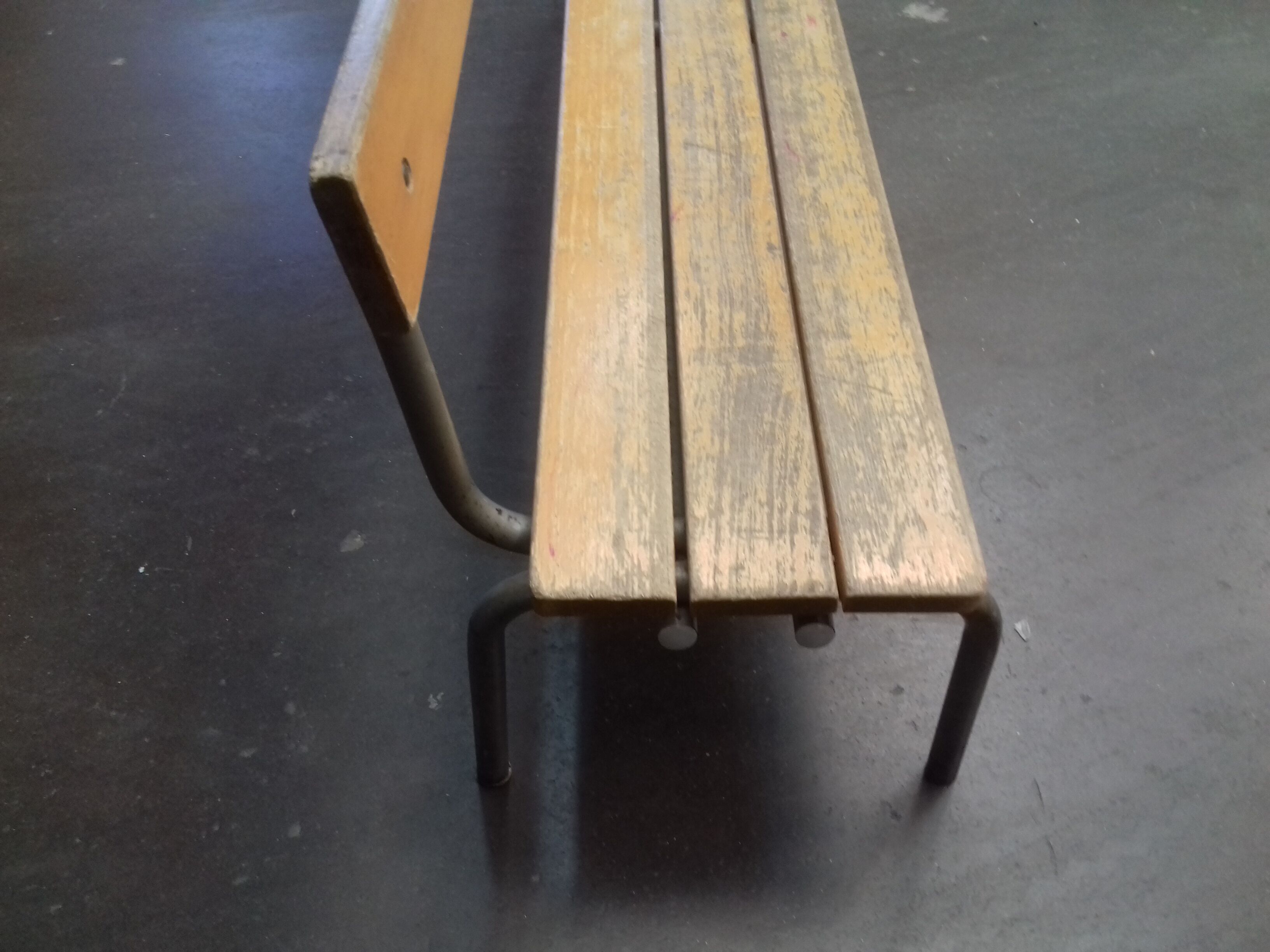 Vintage school bench