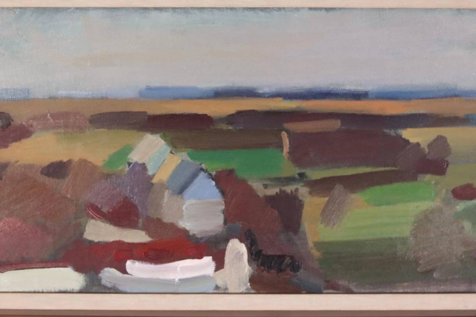 Paysage abstrait/cubiste par Gösta Stawåsen
