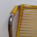 Vintage children's scoubidou armchair