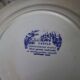 8 vintage Sarreguemines flat plates, Castle model