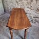Antique French walnut folding dining table