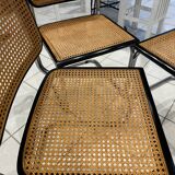 Set of 3 Cesca B32 chairs by Marcel Breuer, 1984.