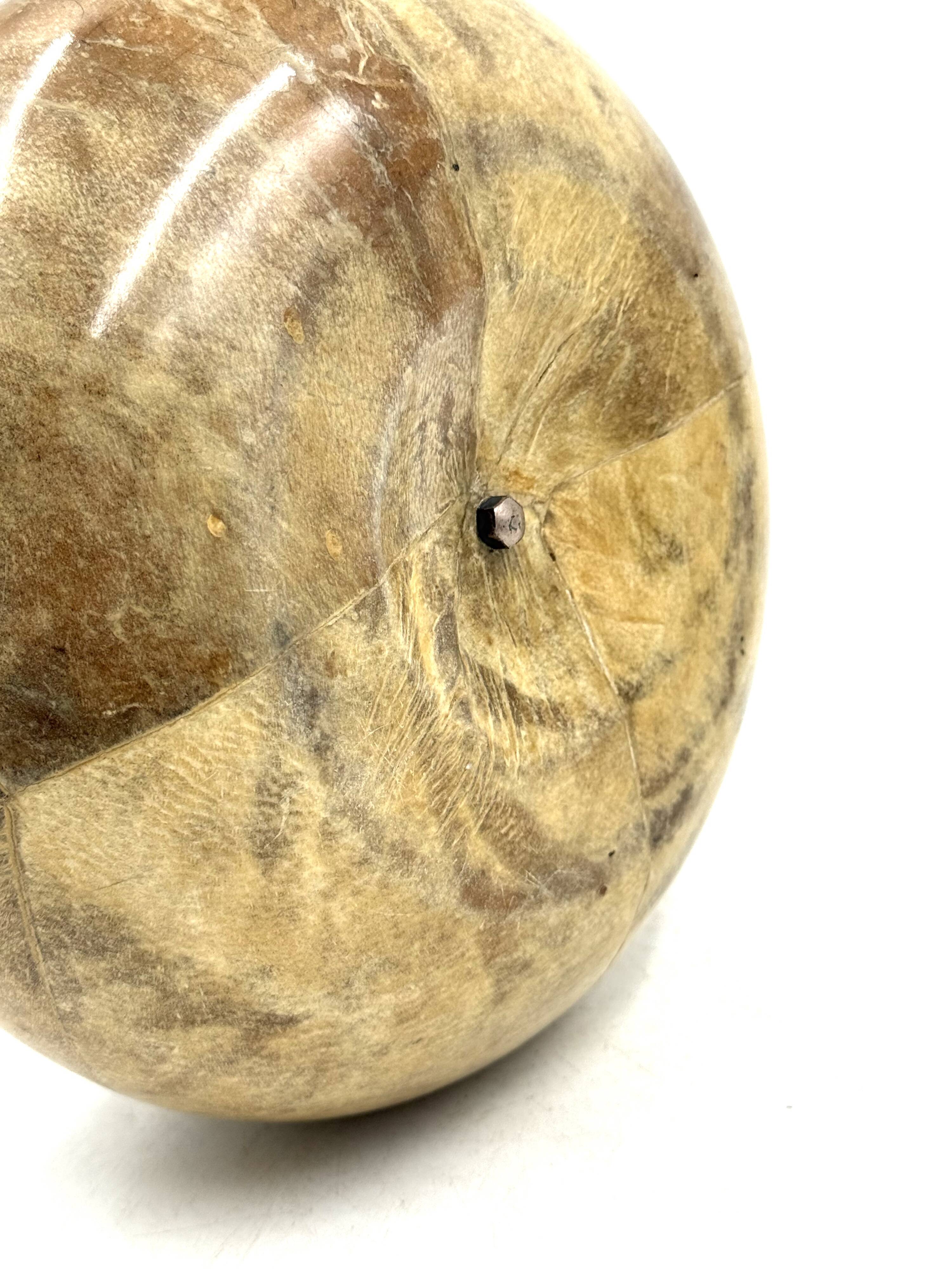 Mid-century cream parchment vase, Aldo Tura Italy 1950s