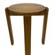 Mid century pinewood stool, minimalistic design 1960s